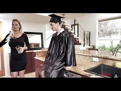 MOM KNOWS HOW TO REWARD  GRADUATED SON